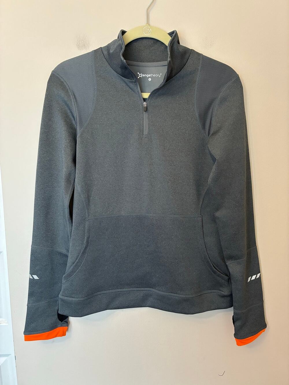 Orange Theory Women's 1/4 Zip Pullover Gray Active Size Small